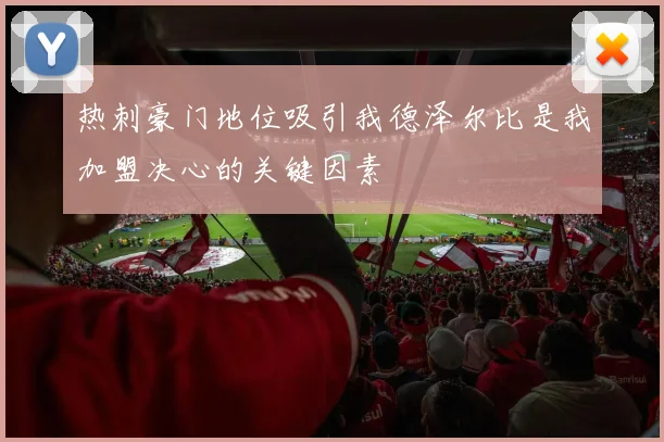 热刺豪门地位吸引我德泽尔比是我加盟决心的关键因素